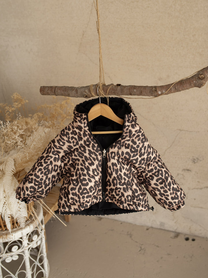 Little Leopard Reversible Puffer Jacket