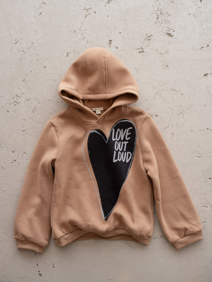 Love Out Loud Hoodie - Mocha