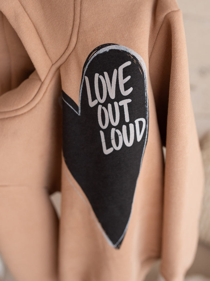 Love Out Loud Hoodie - Mocha