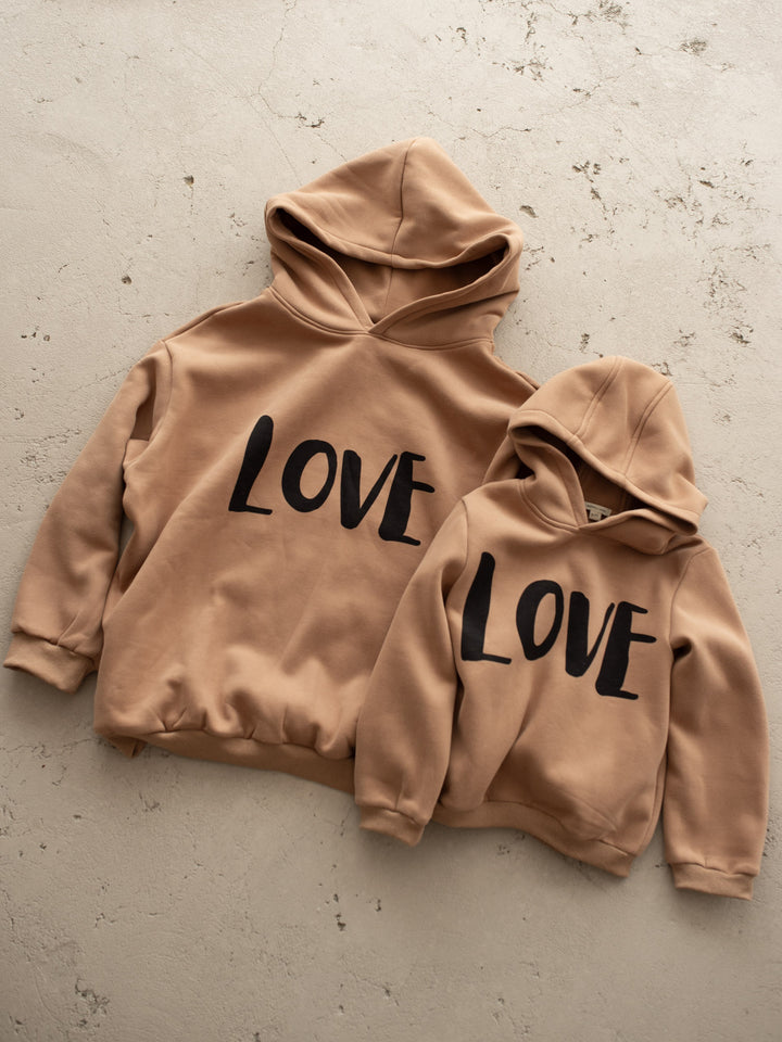 I Love You More - Love Hoodie - Mocha