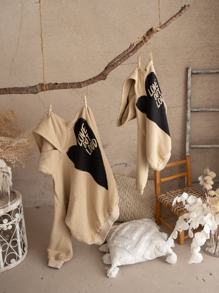 Love Out Loud Hoodie - Unisex Adult - Beige