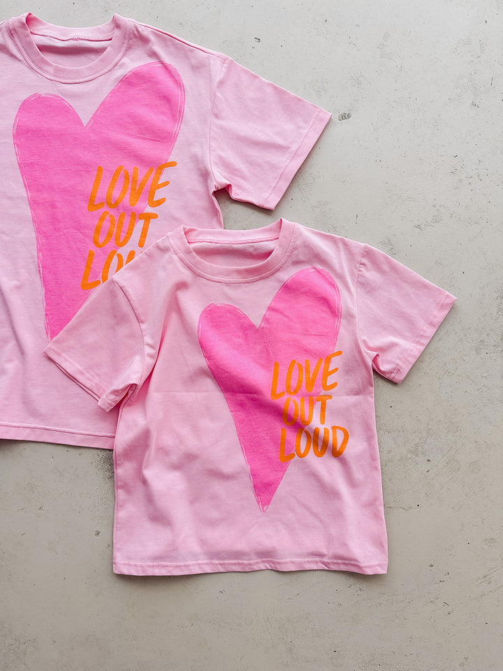 Love Out Loud Tee For Mama - Pink