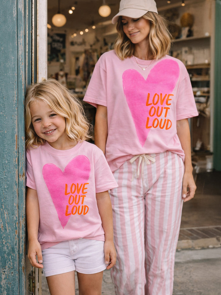 Love Out Loud Tee For Mama - Pink