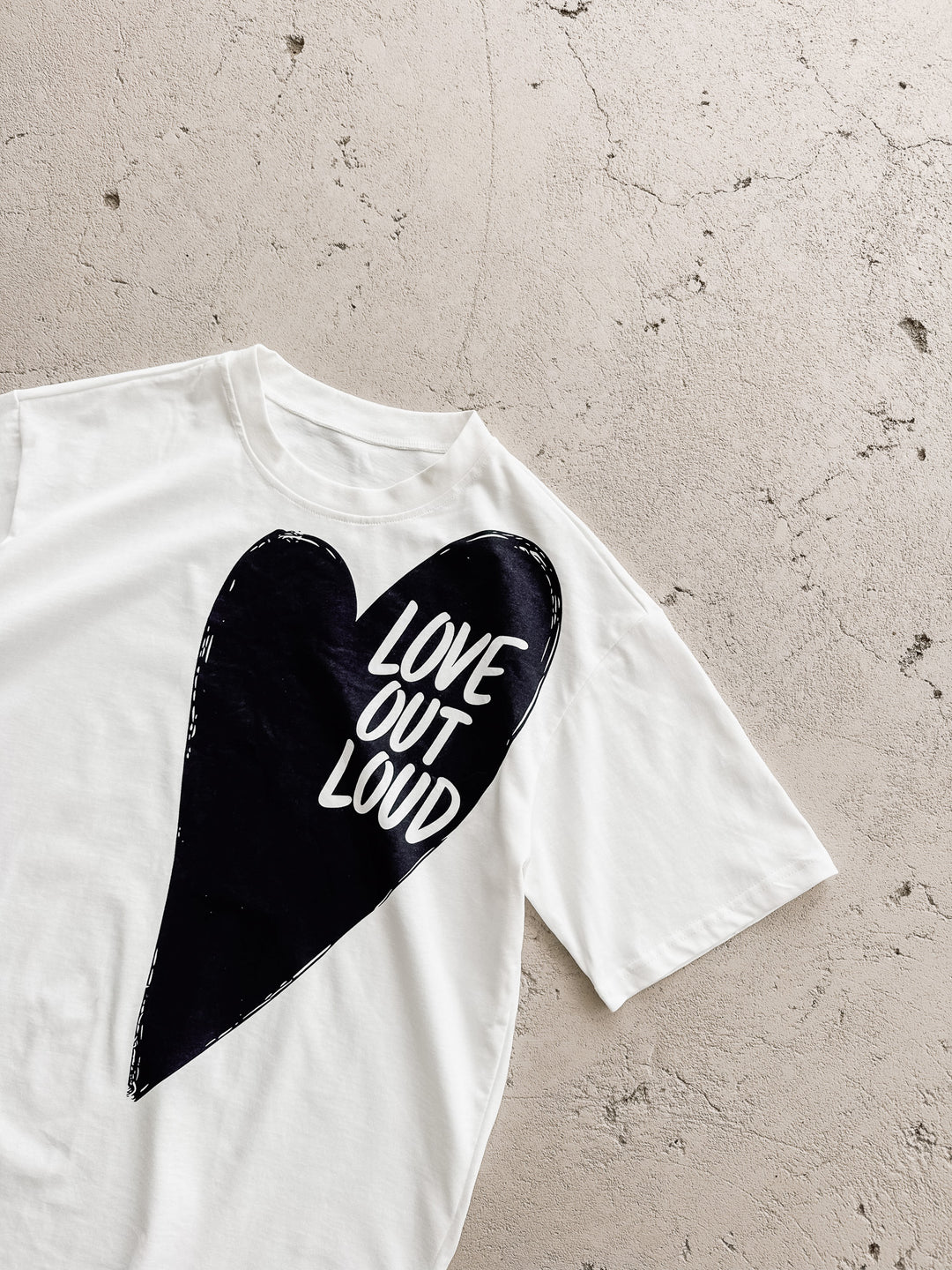 Love Out Loud Tee - Unisex Adult - White