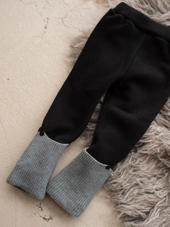 Mae Fleece-lined Leggings - Black