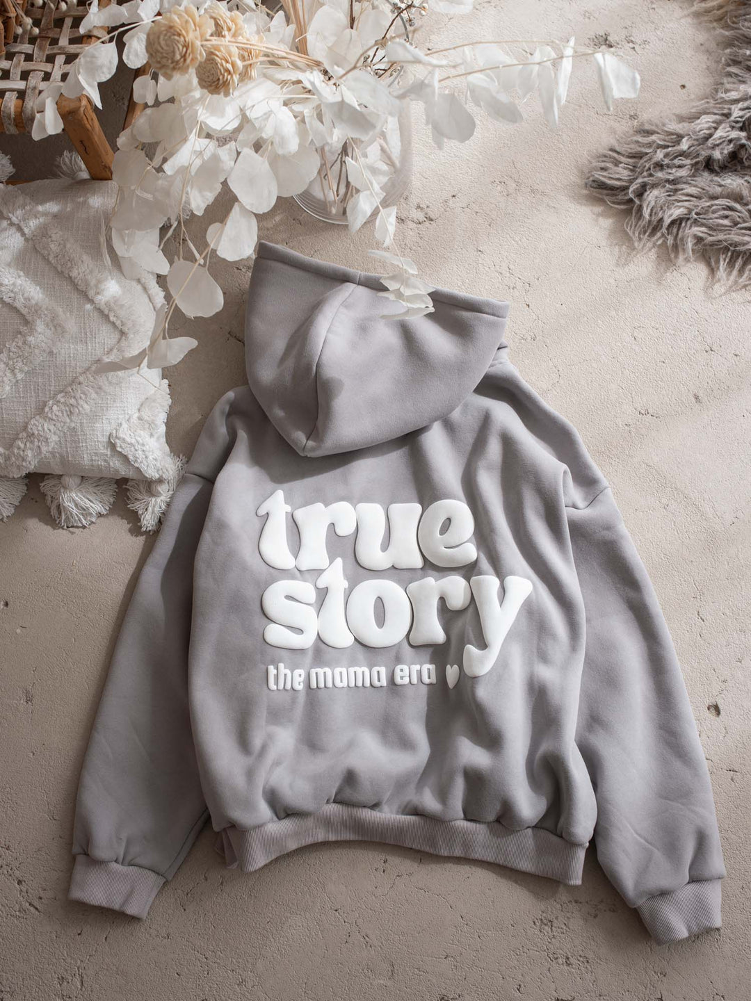 True Story Hoodie - For Mama - Grey