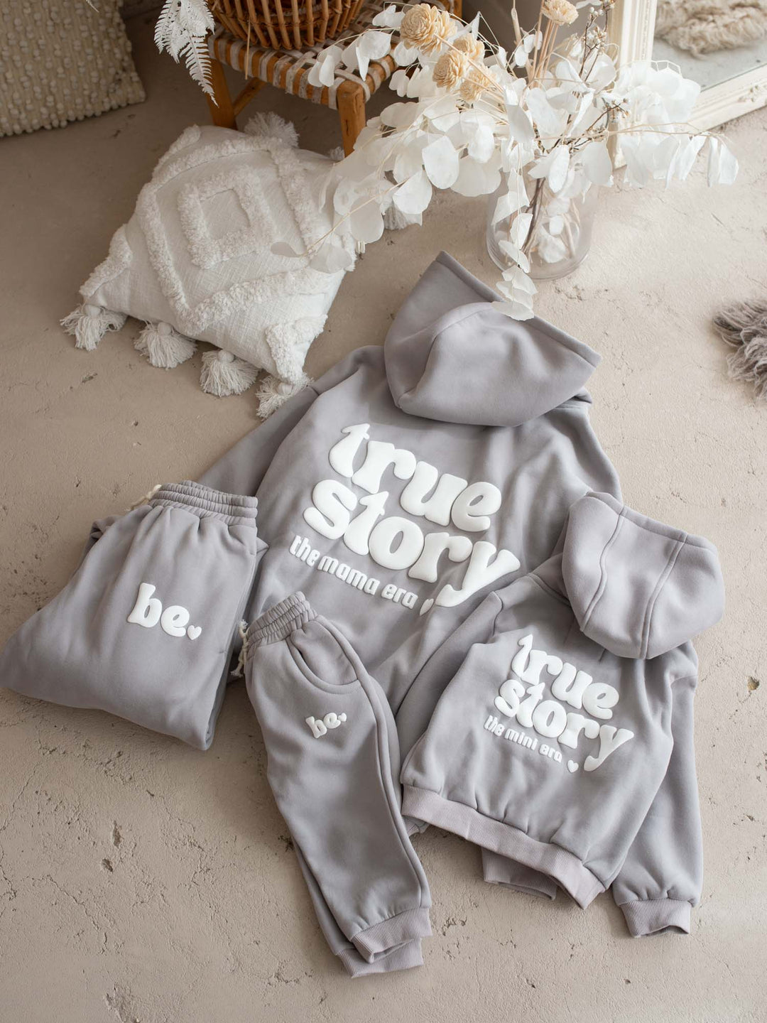 True Story Hoodie - For Mama - Grey