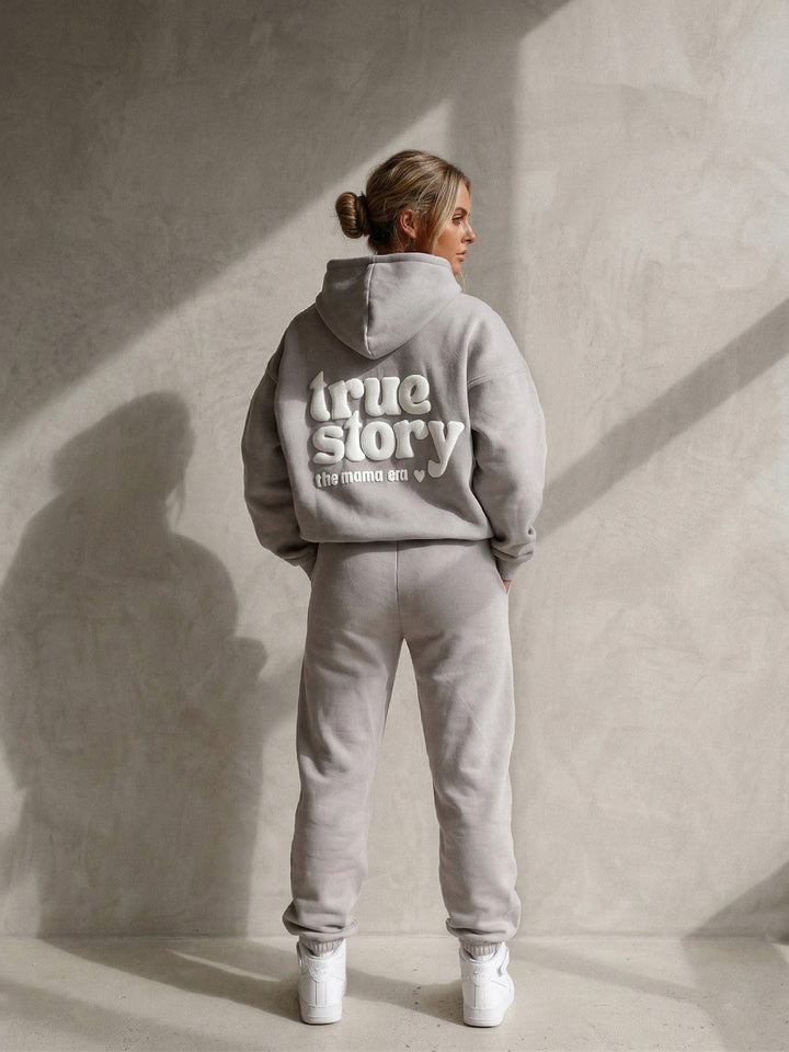 True Story Hoodie - For Mama - Grey