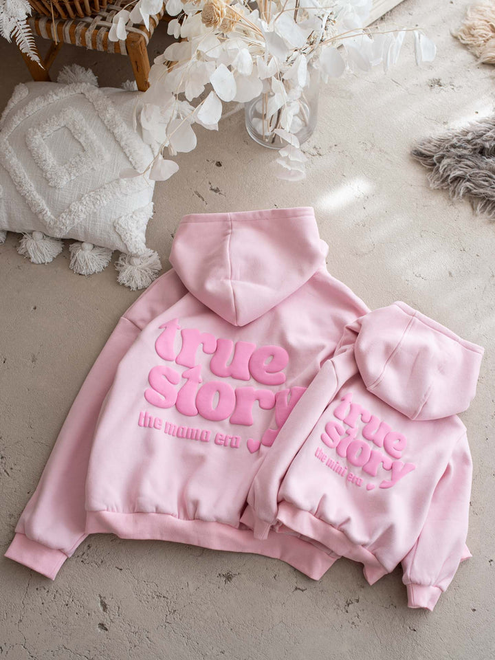 True Story Hoodie - Light Pink