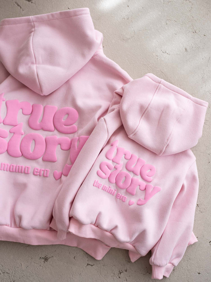 True Story Hoodie - Light Pink