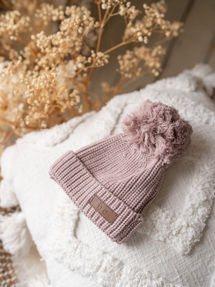 Bliss Knitted Beanie - Mauve Desert