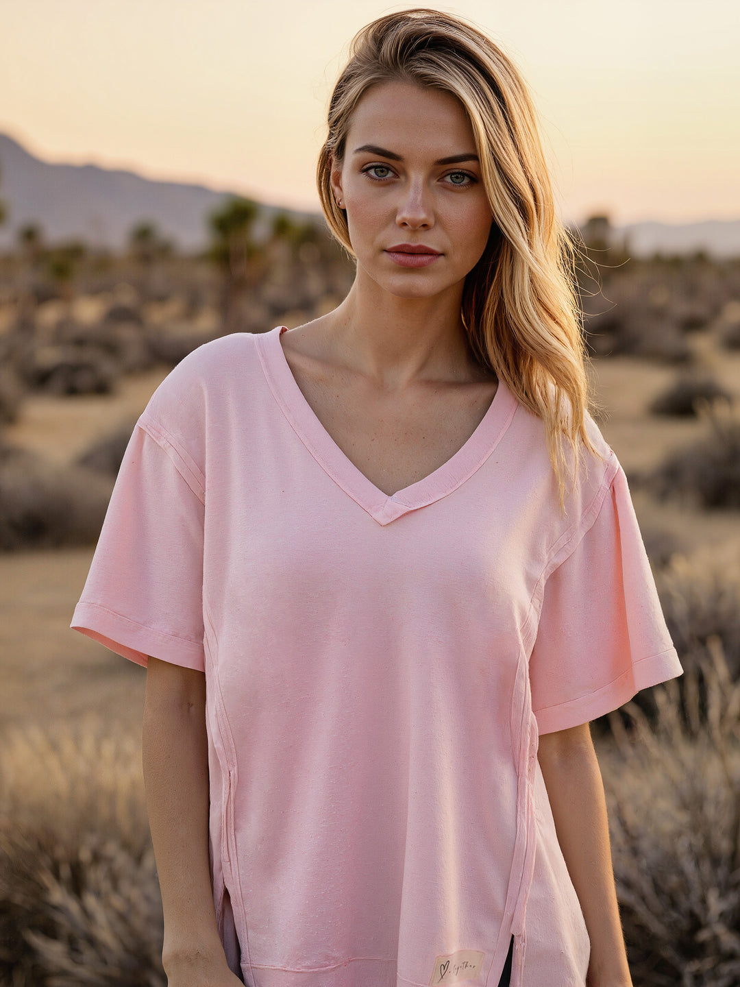Always Us Short Sleeve Sweatshirt for Mamas - Light Pink