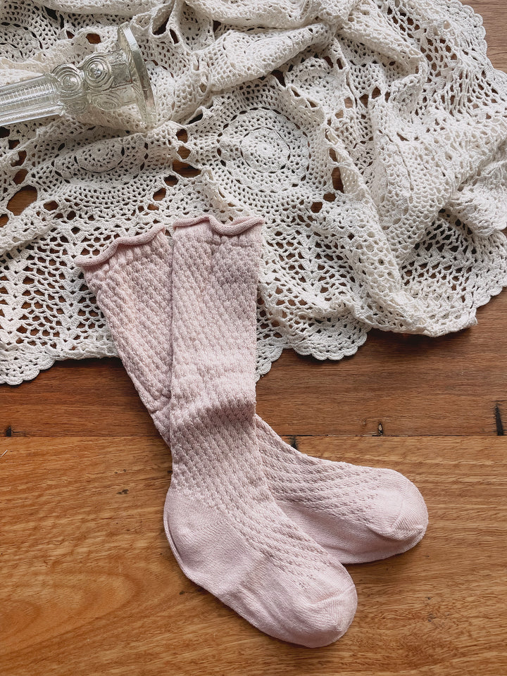 Odette Socks - Dusty Rose