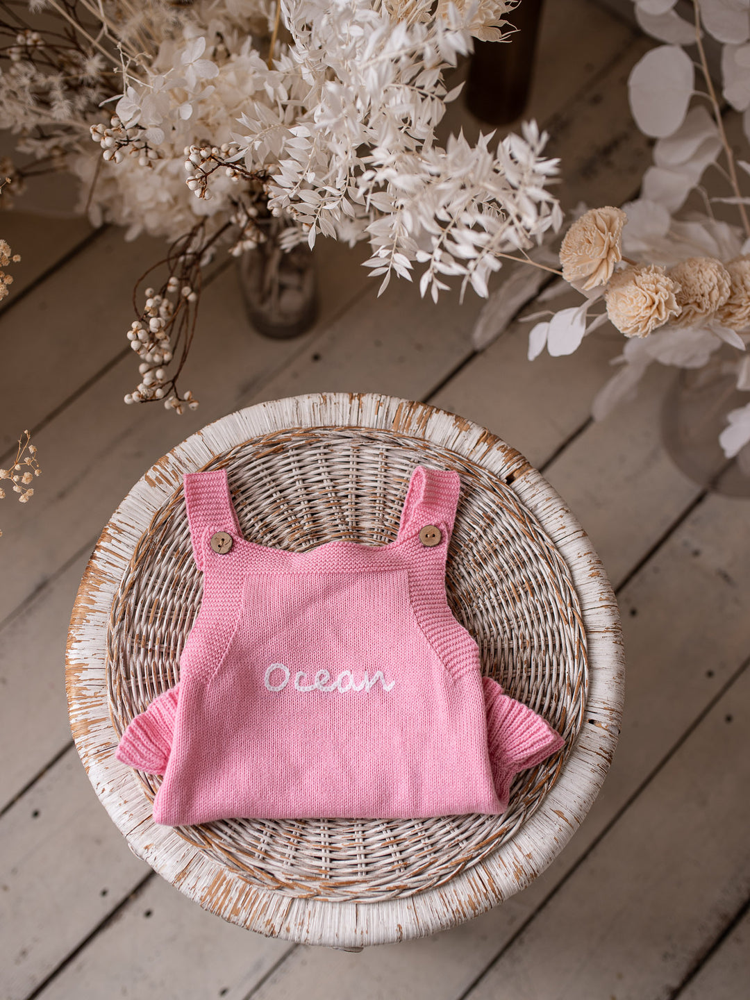 Written in Thread Singlet Frill Romper - Flamingo