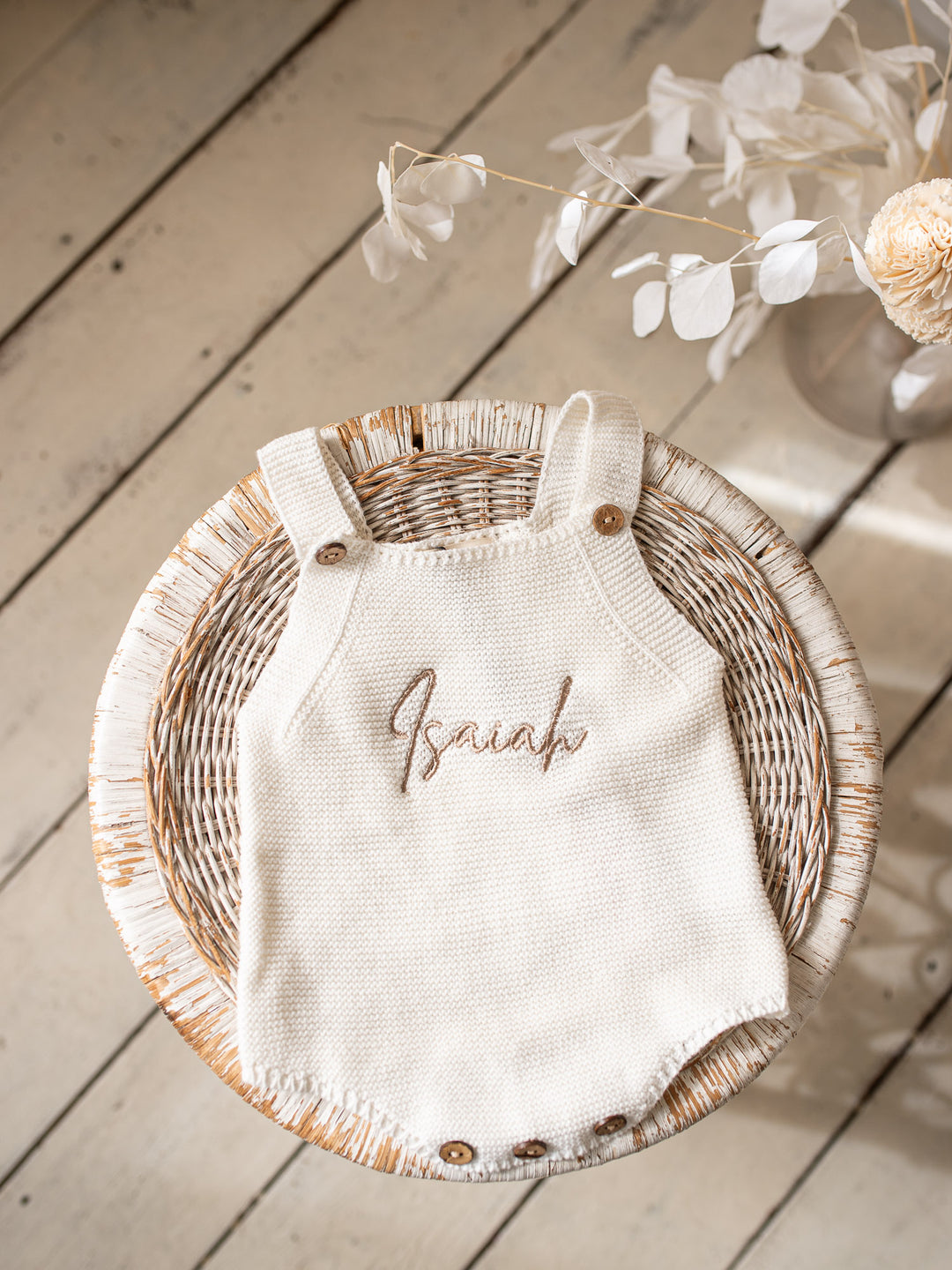 Say My Name Singlet Romper - Milk