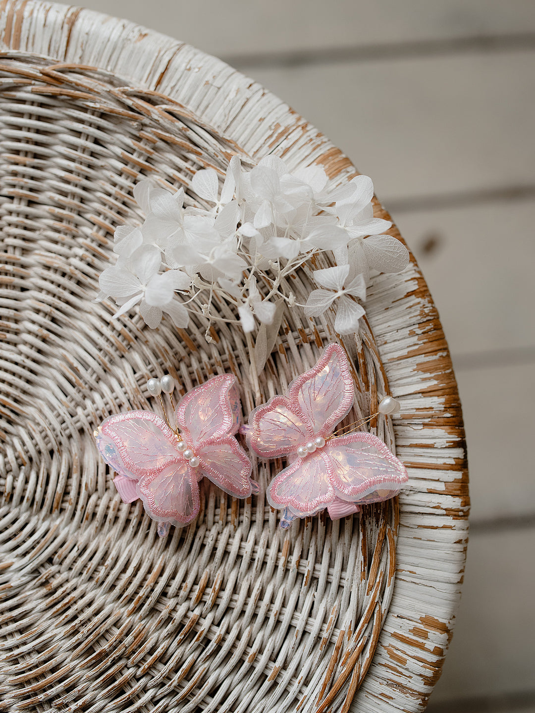 Butterfly Hair Clips - Pink