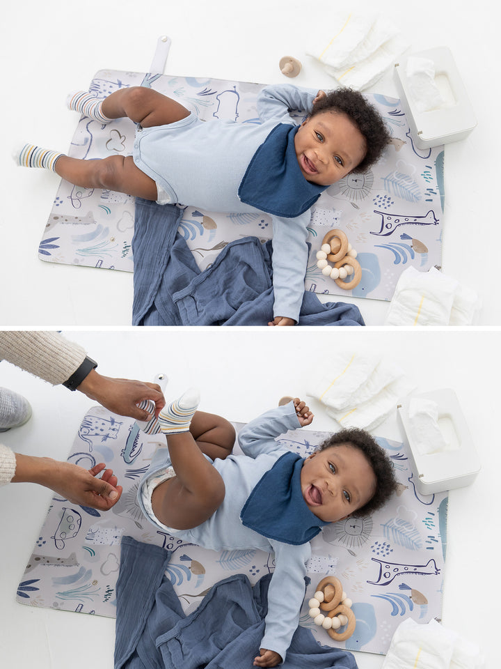 M+M Portable Baby Changing Mat - Safari