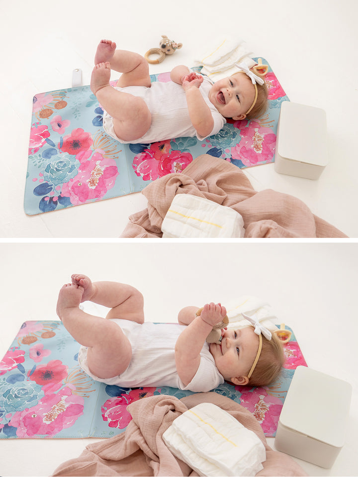 M+M Portable Baby Changing Mat - Bloom