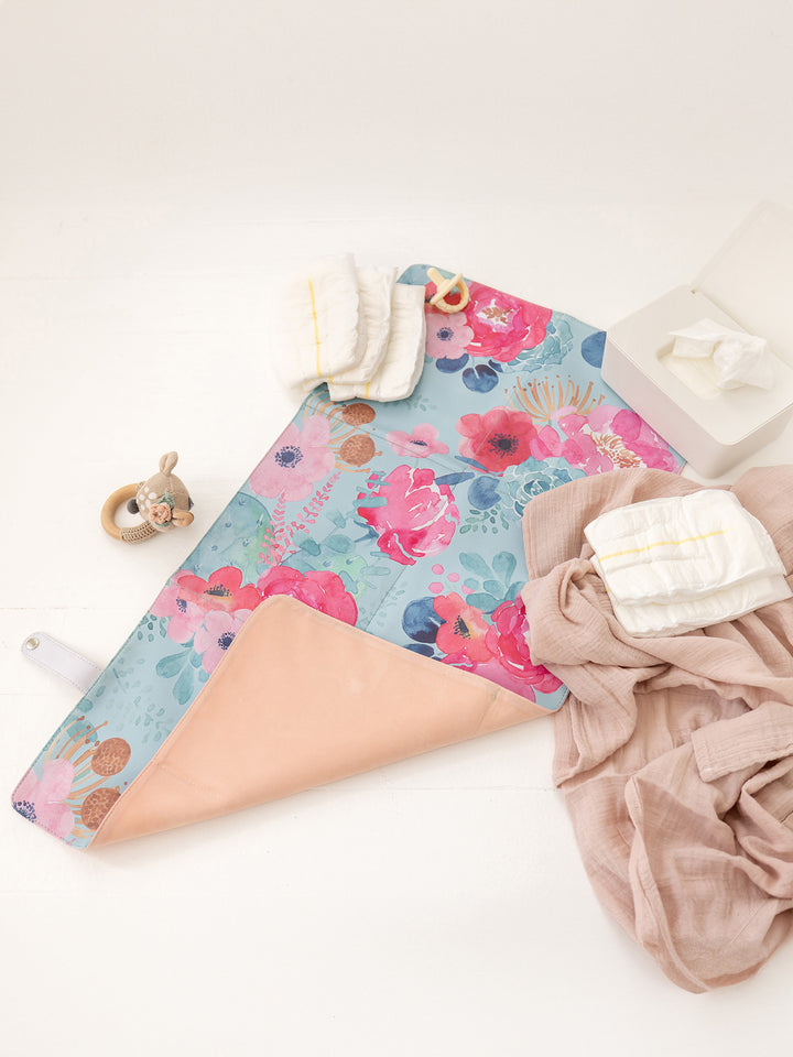 M+M Portable Baby Changing Mat - Bloom