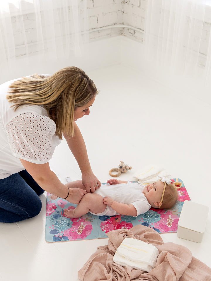 M+M Portable Baby Changing Mat - Bloom