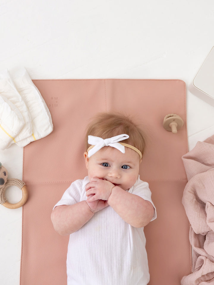 M+M Portable Baby Changing Mat - Blush