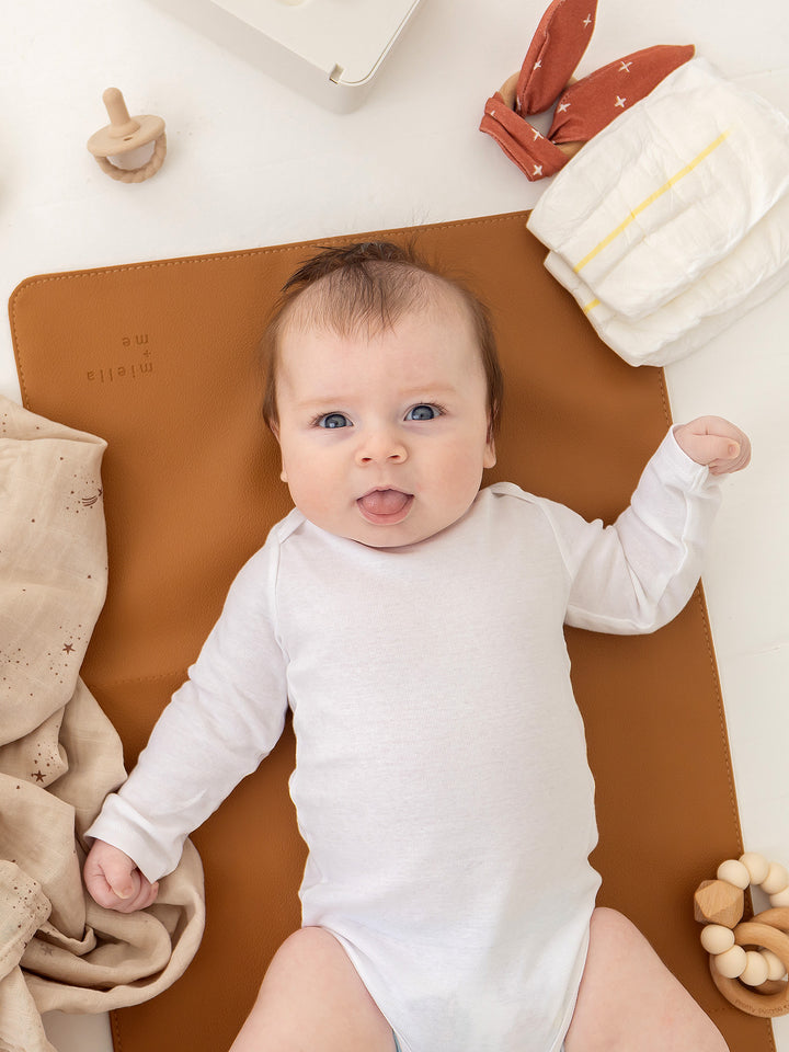 M+M Portable Baby Changing Mat - Brown