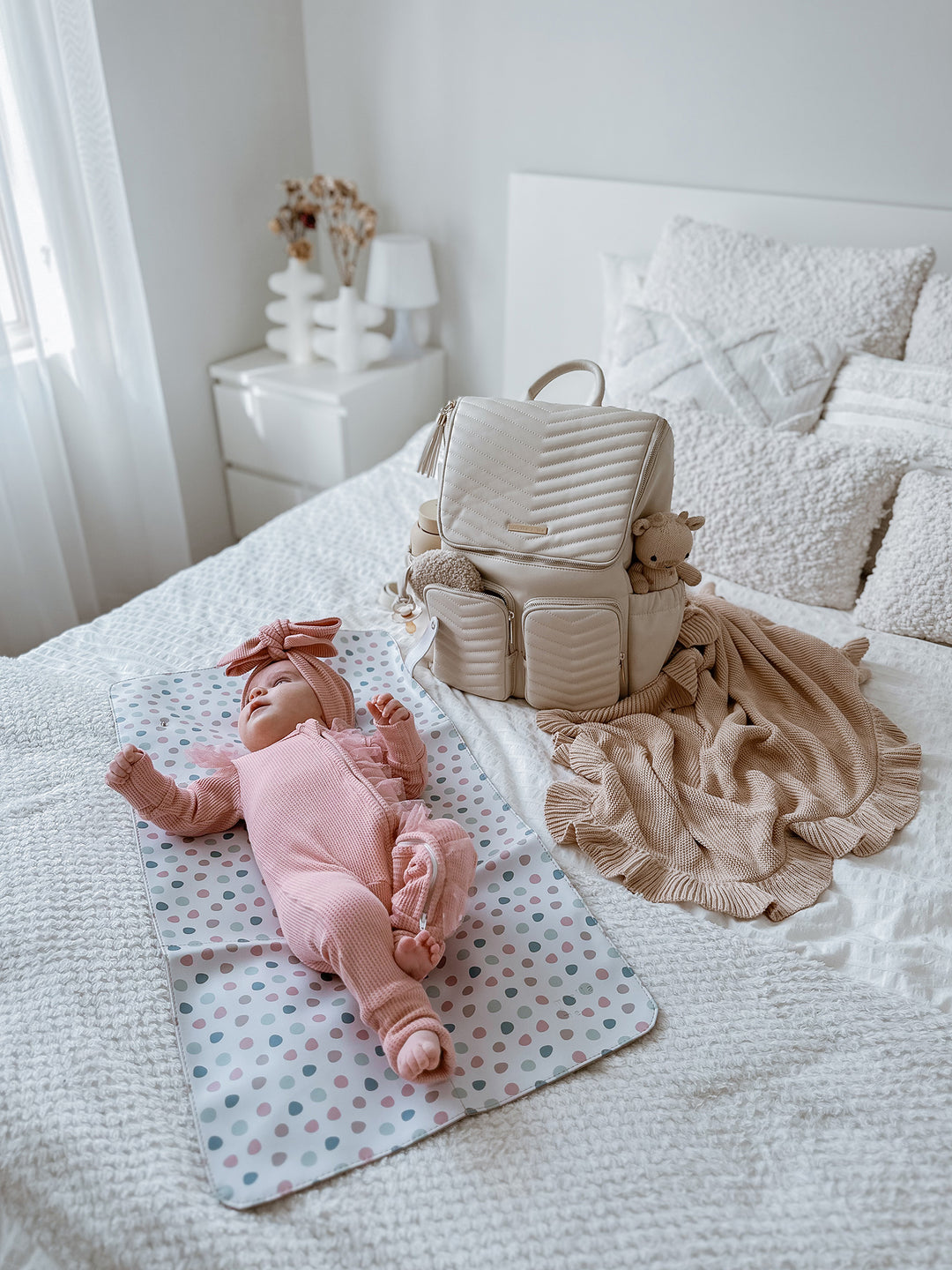 M+M Portable Baby Changing Mat - Dotty