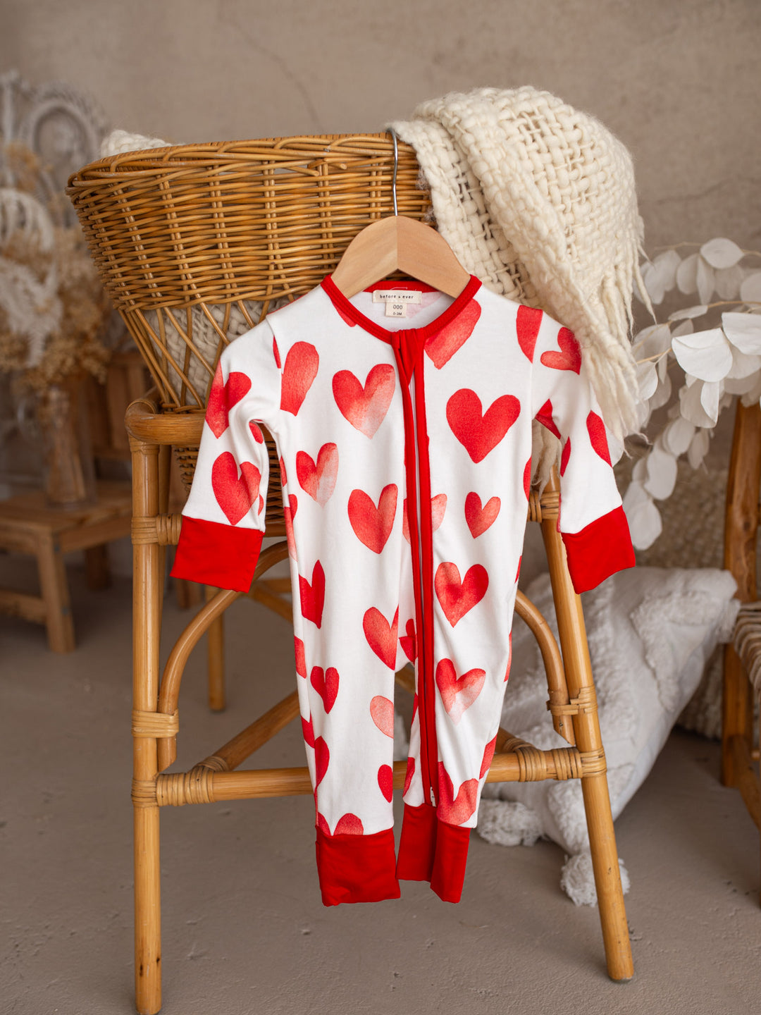 Love You More – Red Heart Onesie