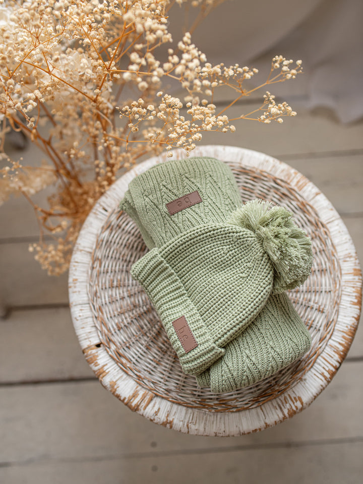 Bliss Knitted Beanie - Sage