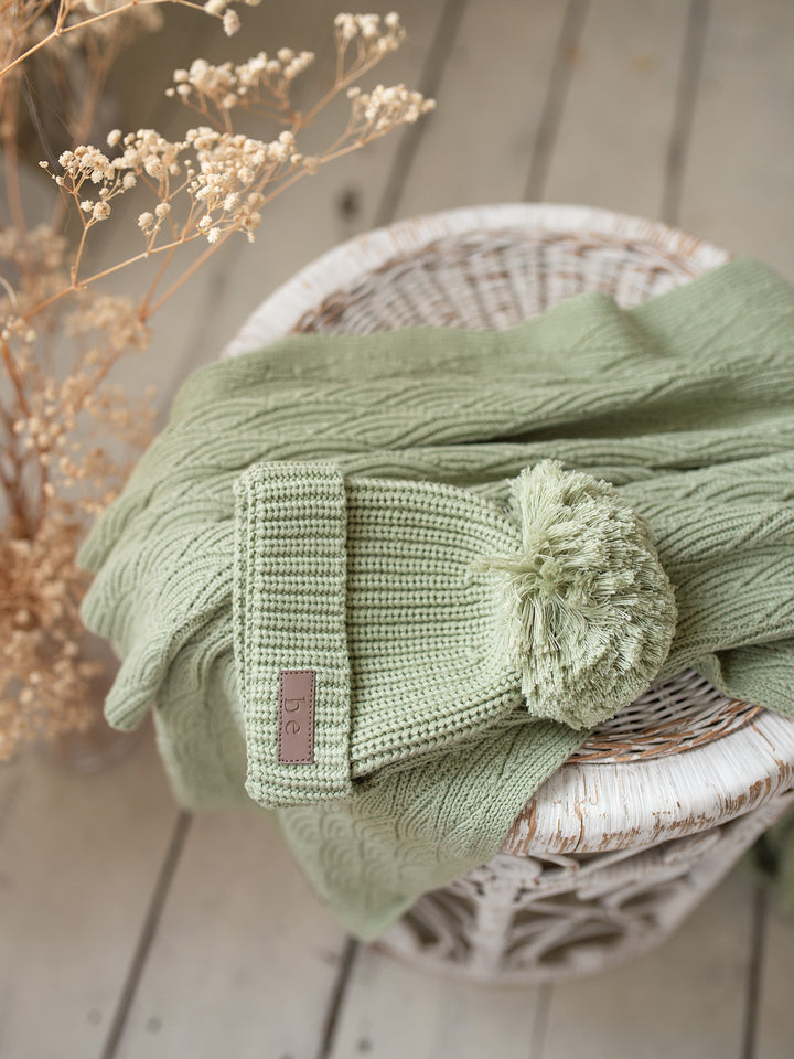 Bliss Knitted Beanie - Sage