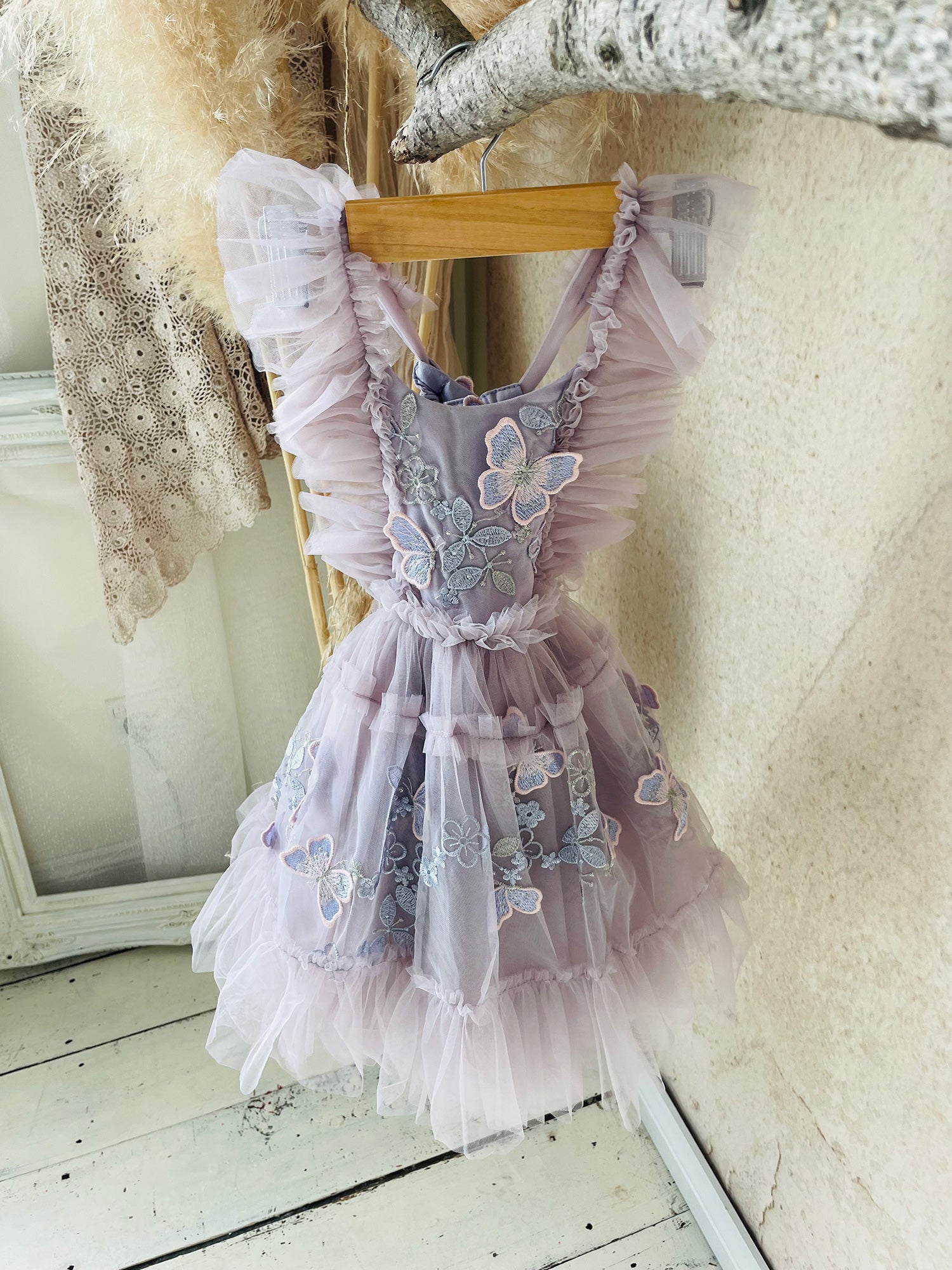 Butterfly tulle dress best sale