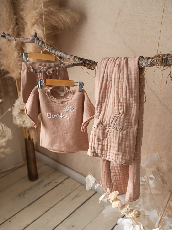 Written in Thread Knitted Tee - Tan