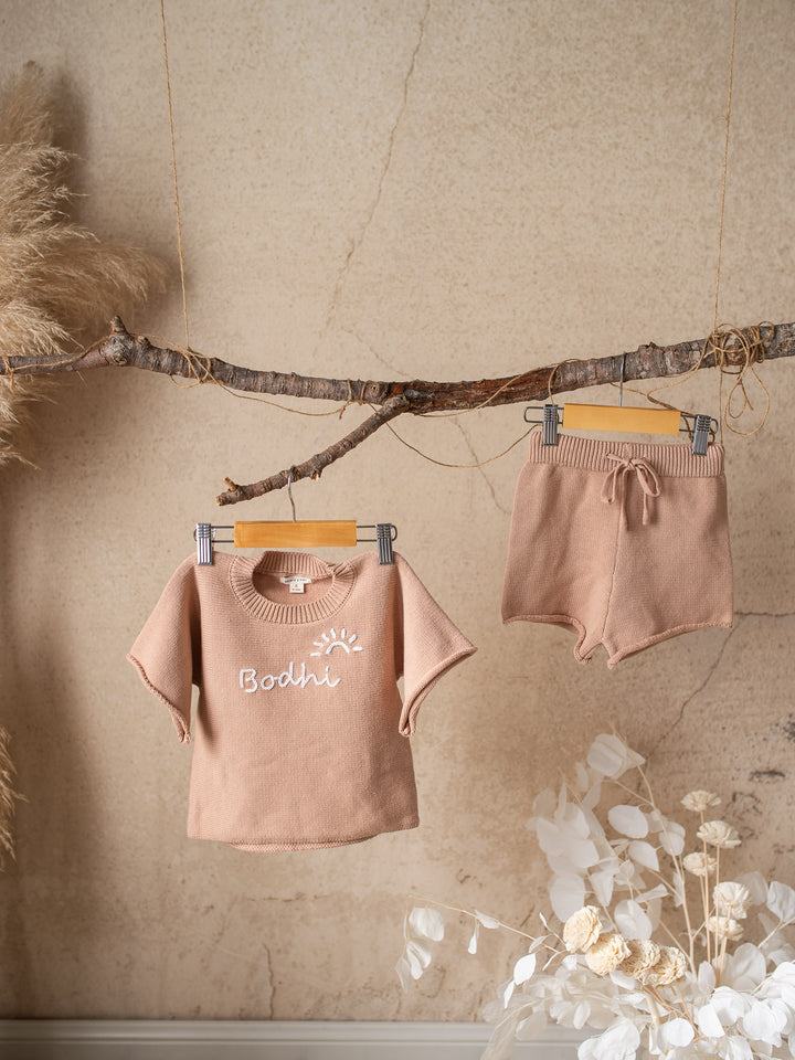 Pure - Knitted Shorts Tan