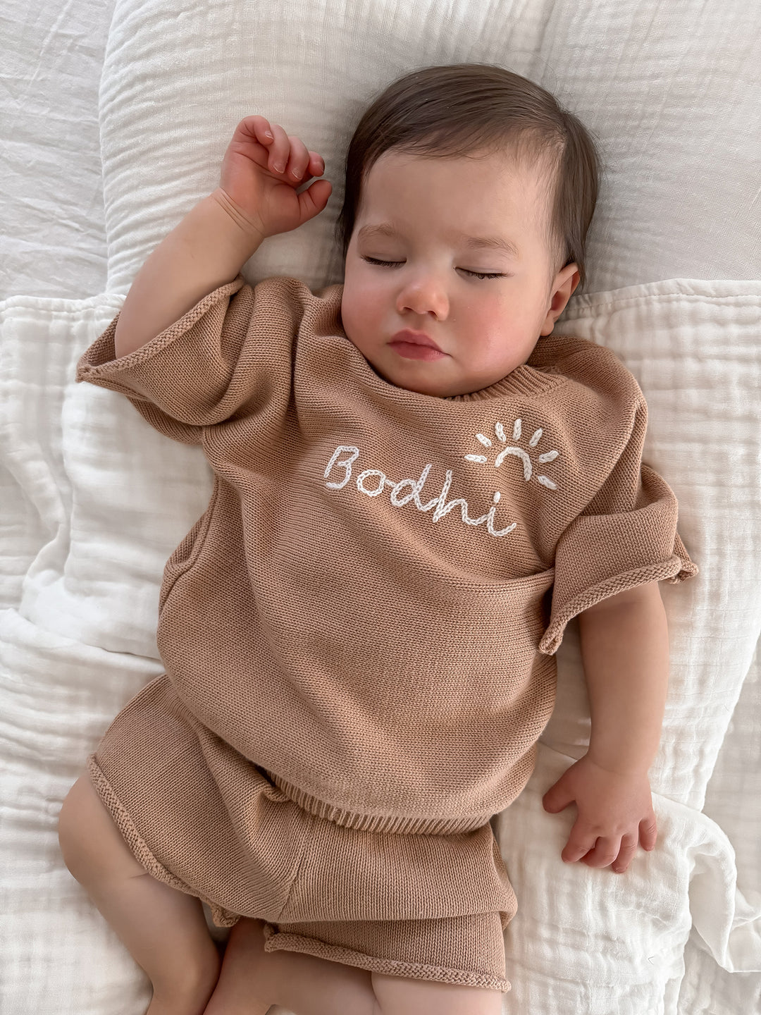 Written in Thread Knitted Tee - Tan