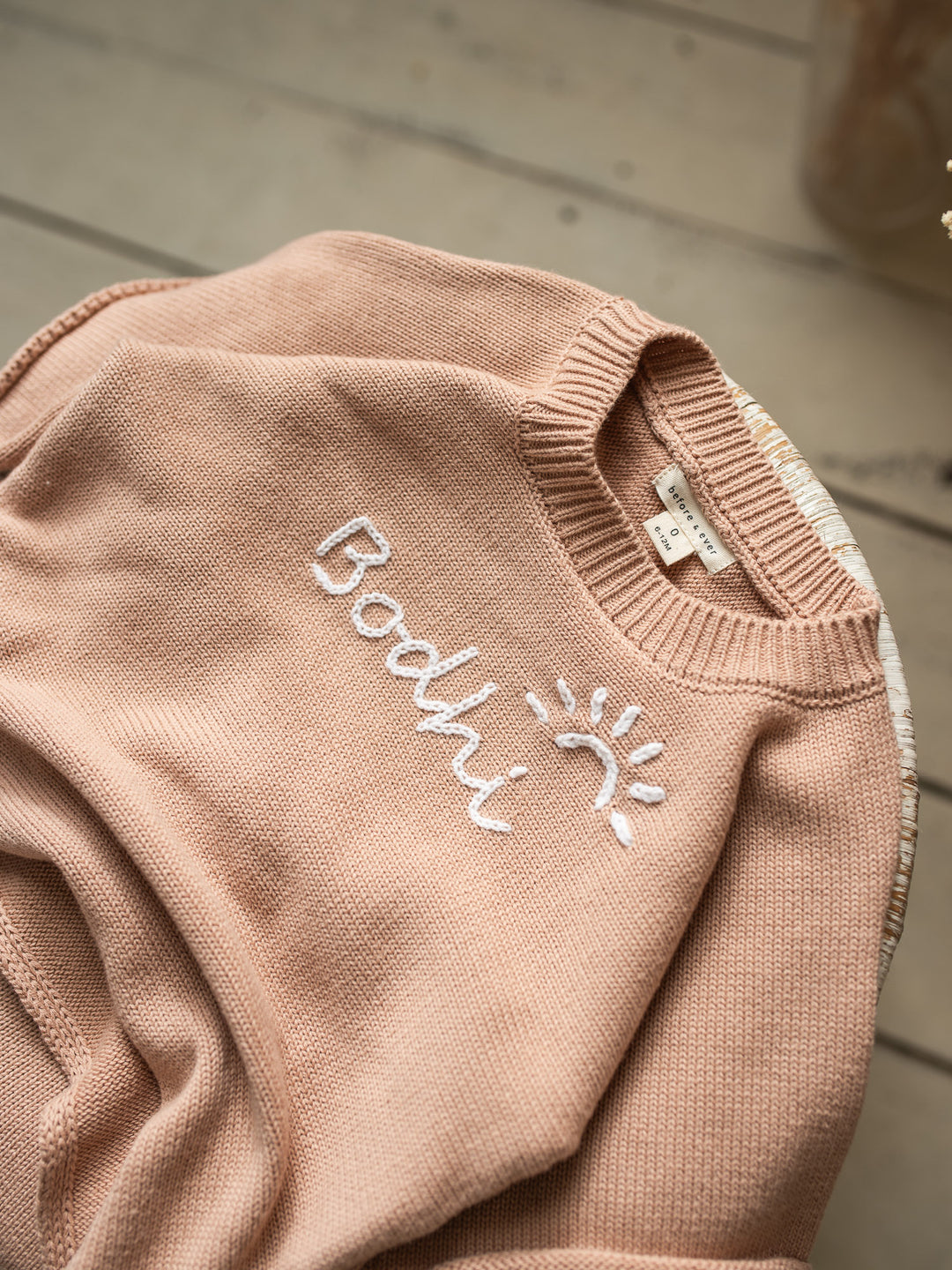 Written in Thread Knitted Tee - Tan