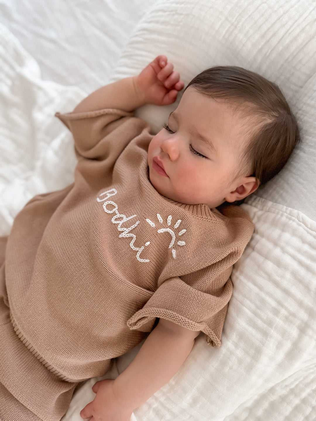 Written in Thread Knitted Tee - Tan