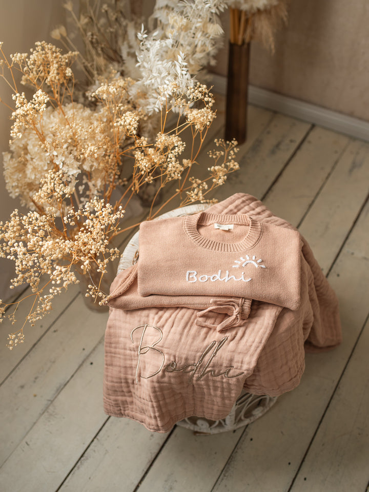 Written in Thread Knitted Tee - Tan