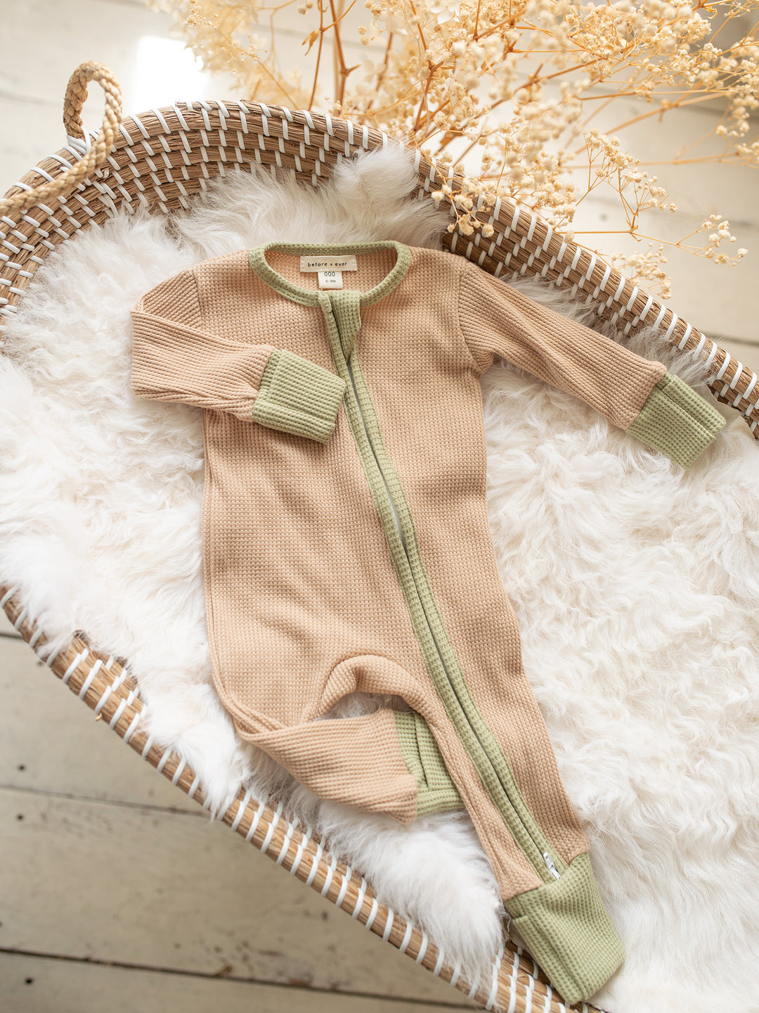 You Are Mine Onesie - Tan