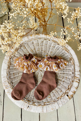 Toffee Daisy Socks