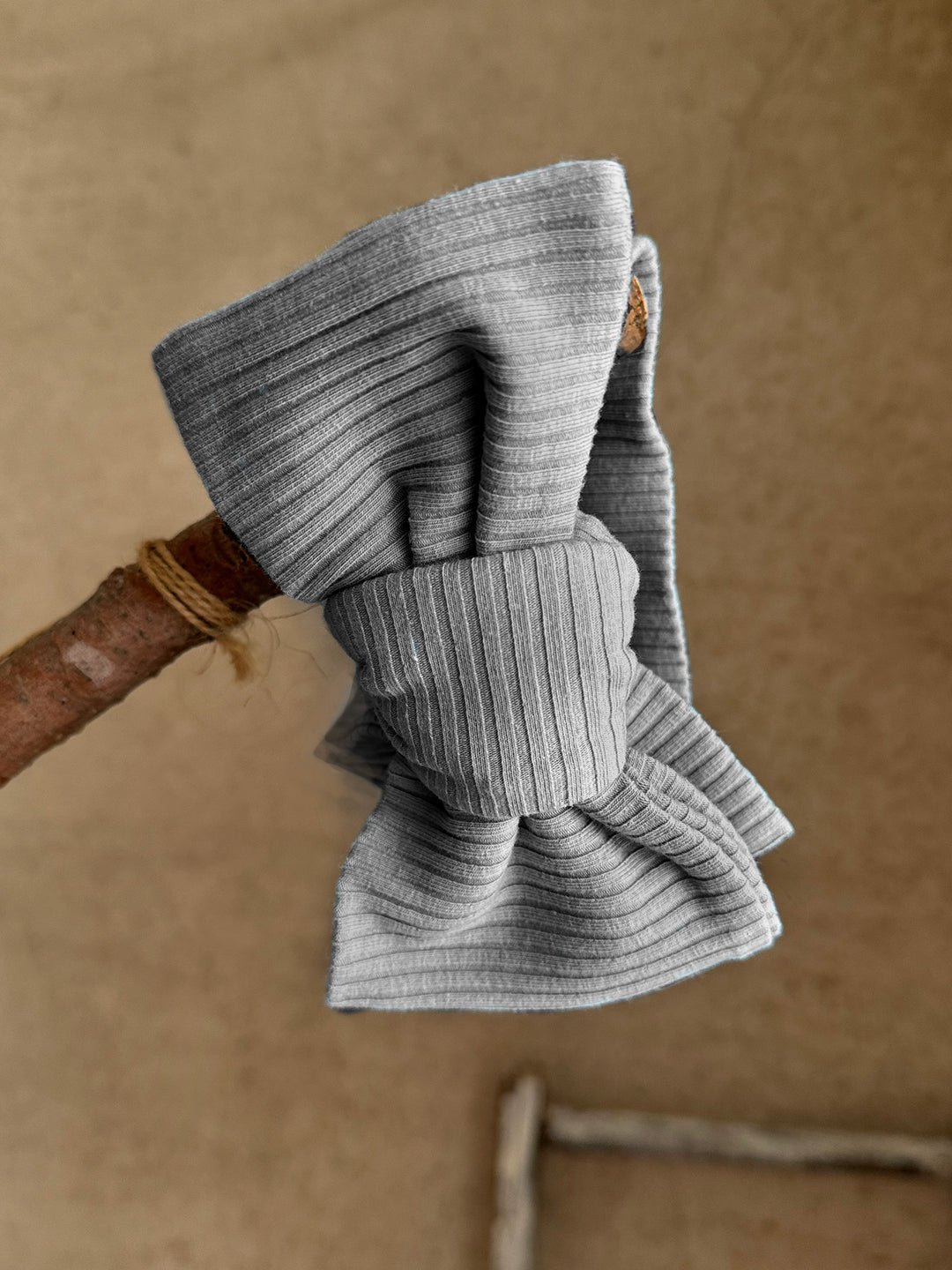 Forever Loved - Topknot Headwrap Grey