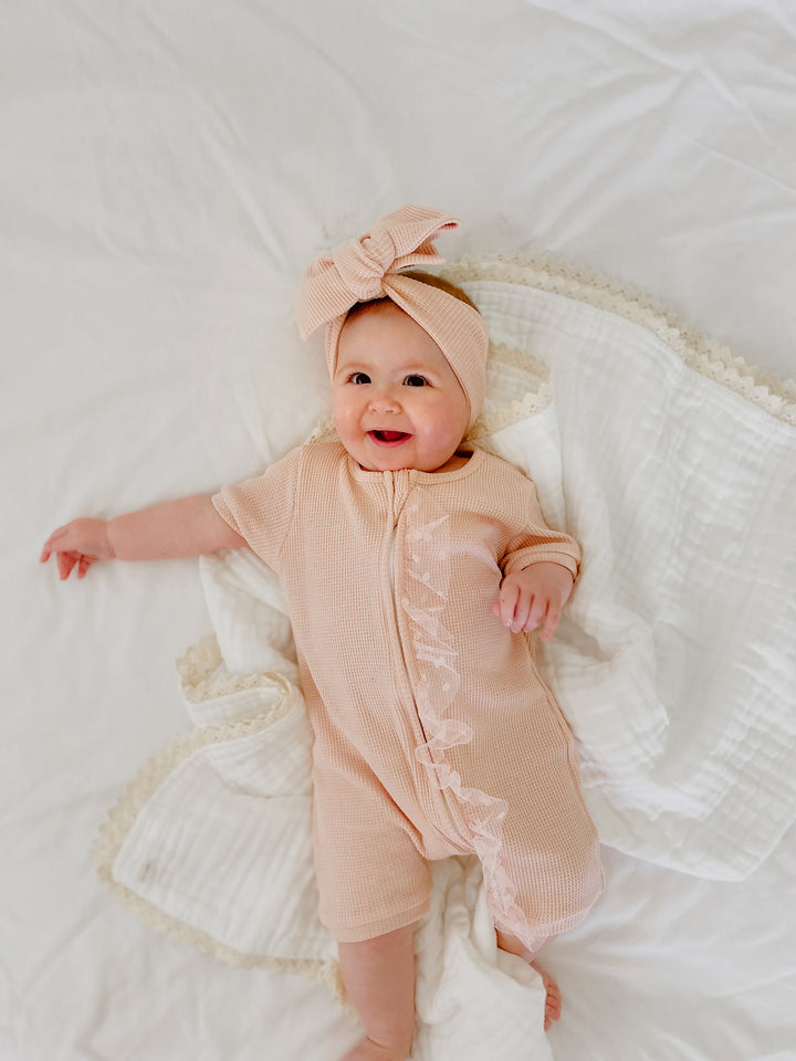 Your Are Mine Romper - Pink Sand