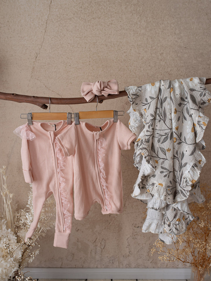 Your Are Mine Romper - Pink Sand