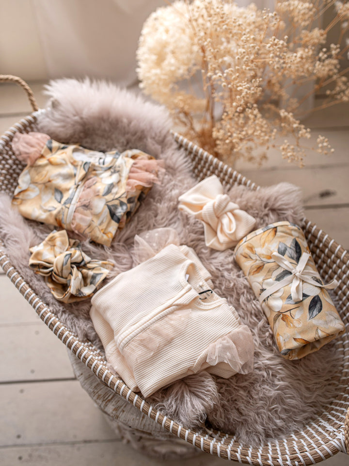 Flower Story Baby Swaddle -Sunset Floral