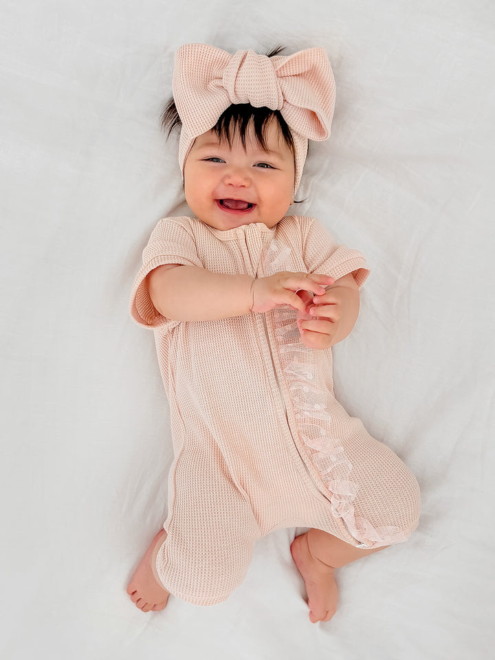 Your Are Mine Romper - Pink Sand