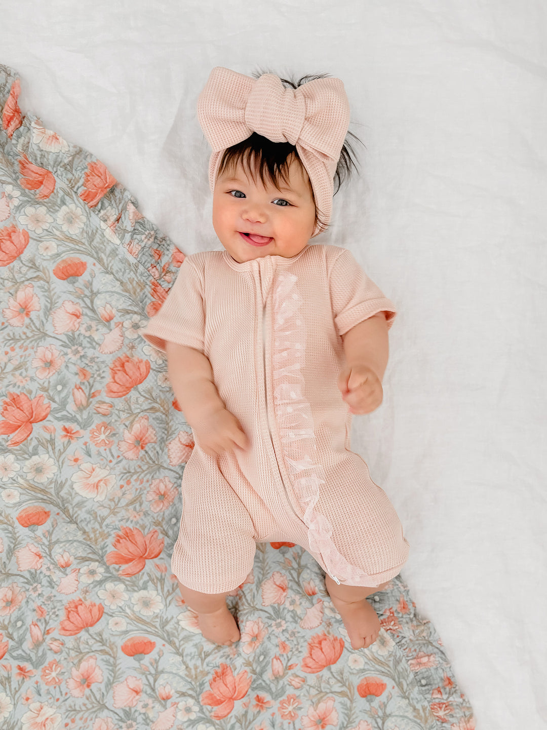 Your Are Mine Romper - Pink Sand