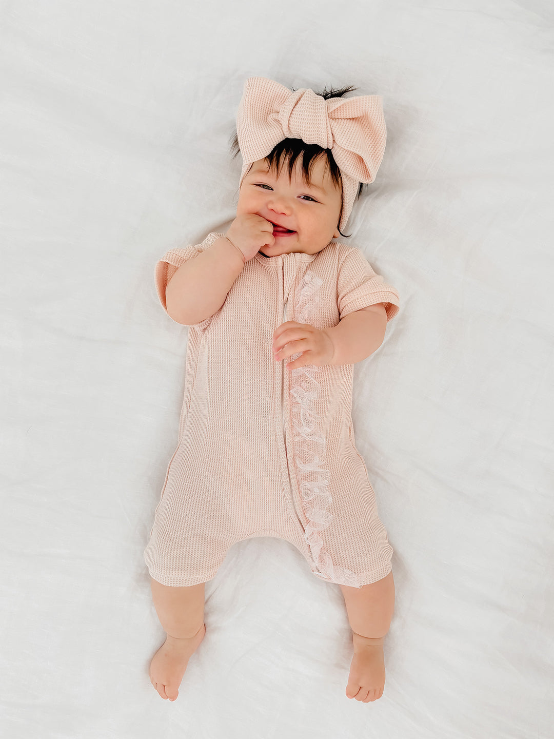 Your Are Mine Romper - Pink Sand