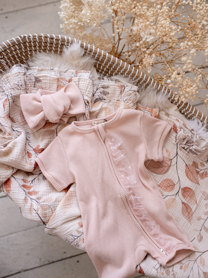 Your Are Mine Romper - Pink Sand