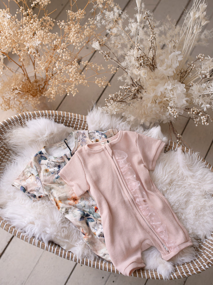 Your Are Mine Romper - Pink Sand