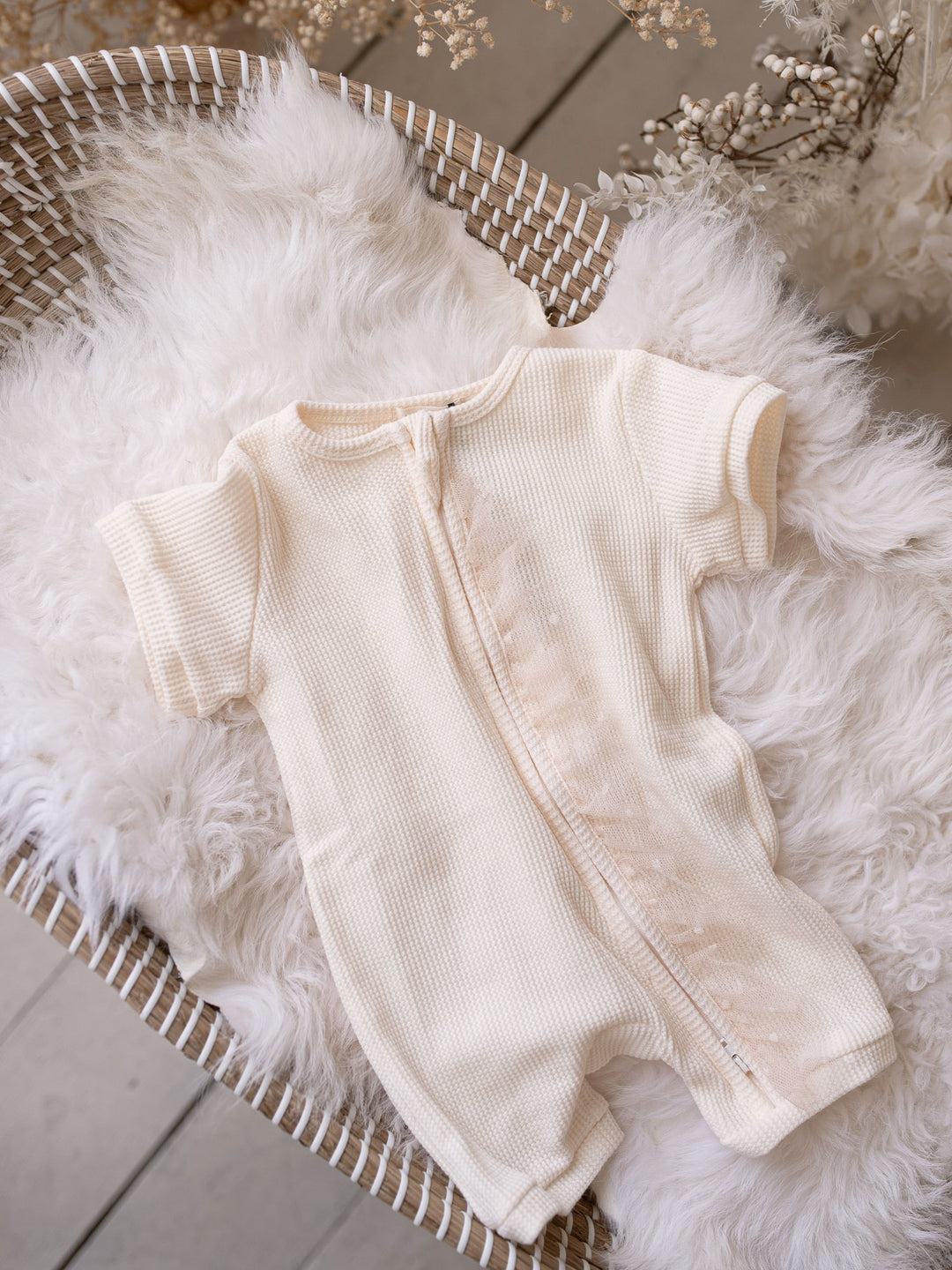 Your Are Mine Romper - Vanilla