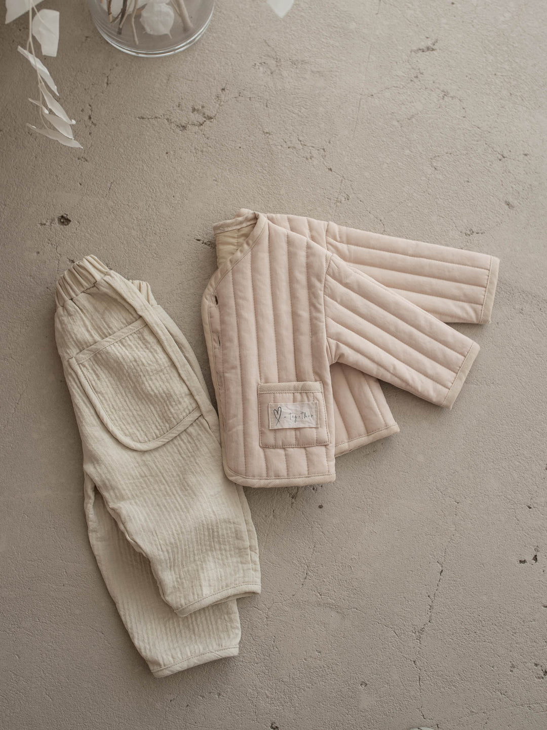 Hudson Quilted Jacket – Light Beige